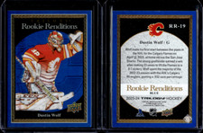 2023-24 Upper Deck Trilogy Rookie Renditions Blue Dustin Wolf /499