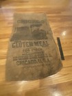 VINTAGE LARGE BURLAP SACK - CHICAGO SUGAR REFINING COMPANY GLUTEN MEAL FOR STOCK