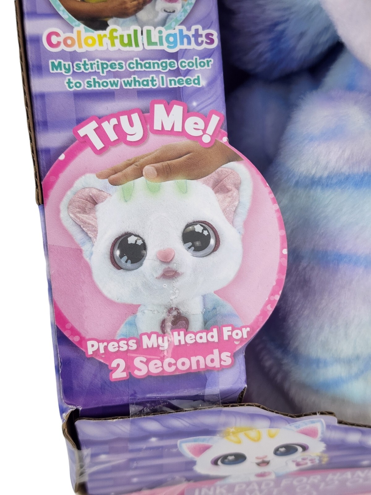 VTech Glitter Me Kitten Talking Sounds Lights Interactive Toy Plush Cat