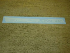 Schwinn Approved Deluxe Stingray Bicycle Reverse White Chainguard Decal