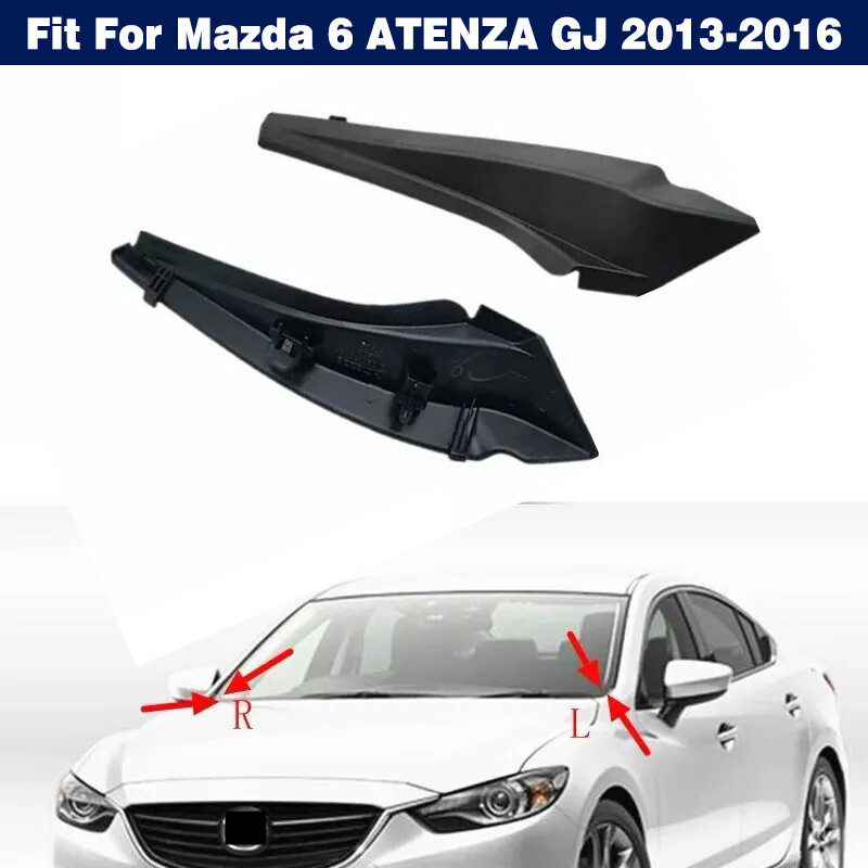 Front Windshield Wiper Side Cowl Extension Cover For Mazda 6