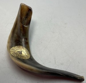 Shofar Ram's Horn 9-10" A'RBAK BAR-SHESHET Jerusalem Israel Vintage Authenitic