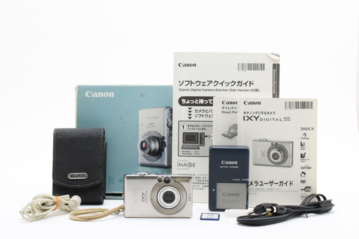 Canon IXY DIGITAL 55 Compact Digital Camera Silver w/BOX