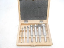 Forstner drill bit set with brad point saw tooth design, 7 pieces