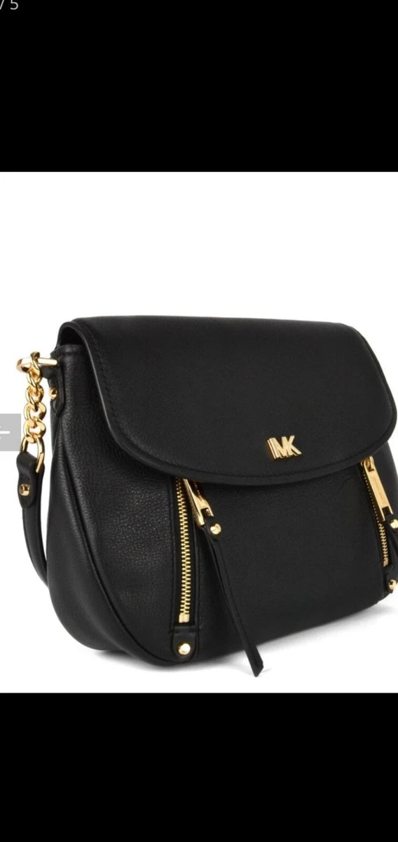 Michael Kors Evie black hobo leather shoulder crossbody bag VGC