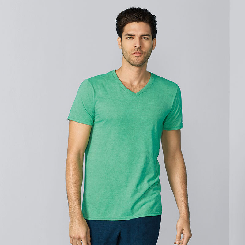 Gildan Softstyle Men's V-Neck T-Shirt 64V00 - Short Sleeve Casual ...