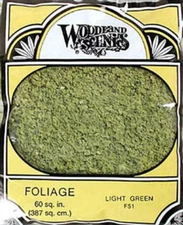 Woodland Scenics F51 Foliage Light Green Bag Train Scenery