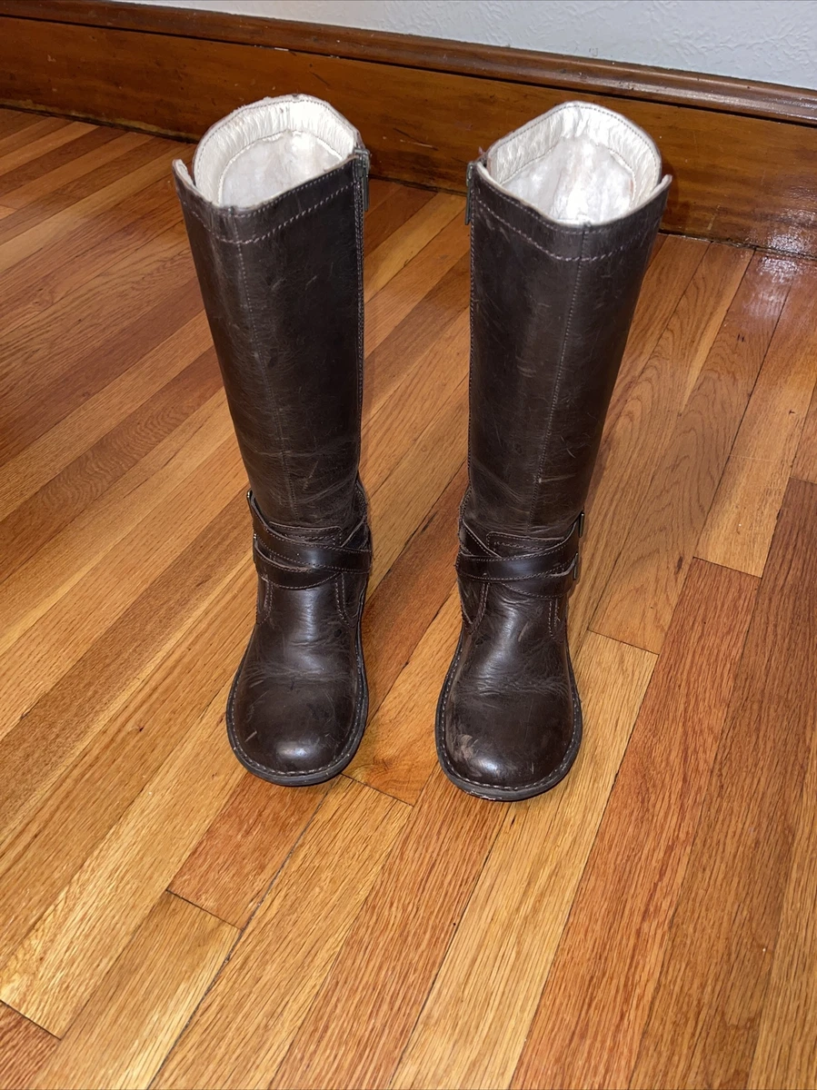 Ugg leather shearling boots cheap