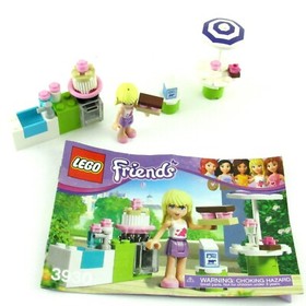 Lego Friends Stephanie's Outdoor Bakery 3930 Complete With Manual Minifigure