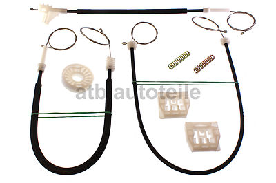 FENSTERHEBER REPARATUR SEIL + ROLLE VORNE LINKS / RECHTS - FÜR SKODA OCTAVIA 1Z