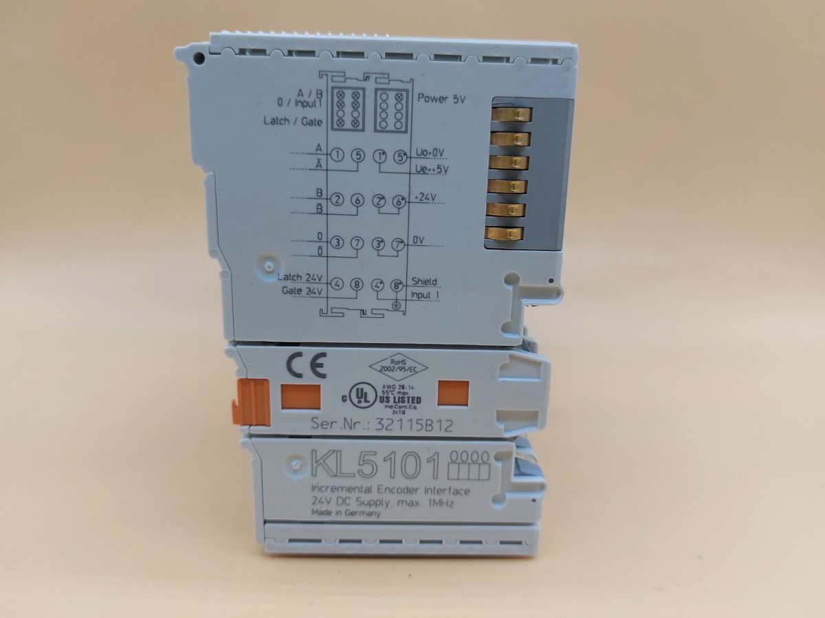 Interface Encodeur Beckhoff KL5101 – 24V DC, 1MHz – Occasion Testée