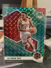 2020-21 Panini Mosaic JaeSean Tate GREEN PRIZM MOSAIC Houston Rockets