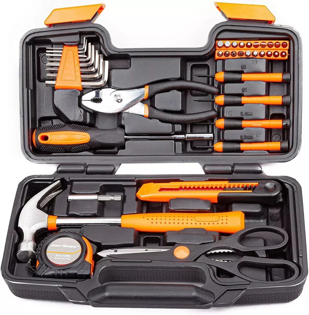 CARTMAN Orange 39 Piece Tool Set General Household Hand Tool Kit