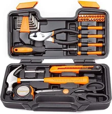 CARTMAN Orange 39-Piece Tool Set - General Household Hand Tool Kit