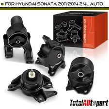4x Engine Motor & Transmission Mount for Hyundai Sonata 11-14 2.4L Auto Trans