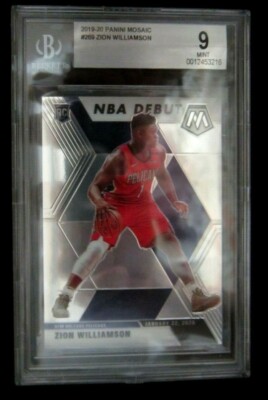 Zion Williamson RC 2019-20 Panini Mosaic NBA Debut Rookie#269 BGS9