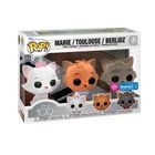 Funko POP Vinyl Disney 100 Aristocats Marie Toulouse Berlioz 3 Pack Flocked