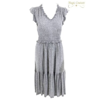 Rebecca Taylor Elastic Waist Cap Sleeve Jersey Dress Rebecca Taylor Elastic Waist Cap Sleeve Jersey Dress