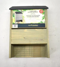 North States Bat House Birdhouse Home Decor Wood Gray 18.25" x 12" x 6.25"