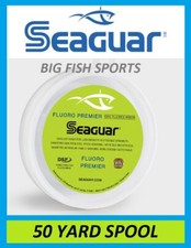 SEAGUAR FLUORO PREMIER Fluorocarbon Leader 20lb/ 50yd NEW  20FP50 FREE US SHIP 
