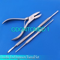 Double End Ingrown Toenail Lifter Toe Nail File With Toe Nail Corner/side Cutter Double End Ingrown Toenail Lifter Toe Nail File With Toe Nail Corner/side Cutter
