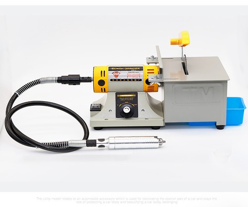 220V/110V Gem Jewelry Rock Polishing Buffer Bench Lathe & Polisher Machine Set - Picture 2 of 8