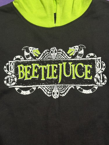 Beetlejuice Hooded Longsleeve Dress - Kids Size XS (4/5), New Without Tags - Picture 4 of 4