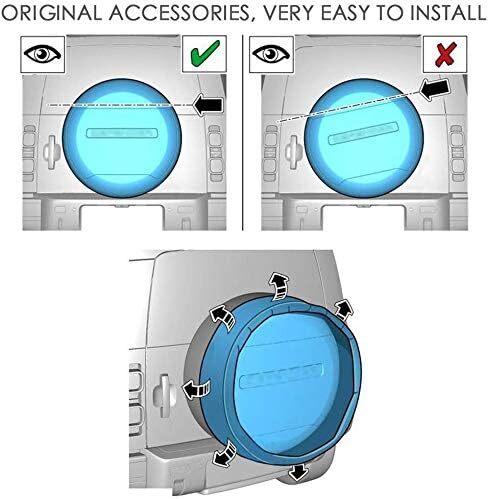 Fits for LR Defender 110 90 130 2020-2024 Carpathian Grey Spare Tyre Wheel Cover - Bild 7 von 7
