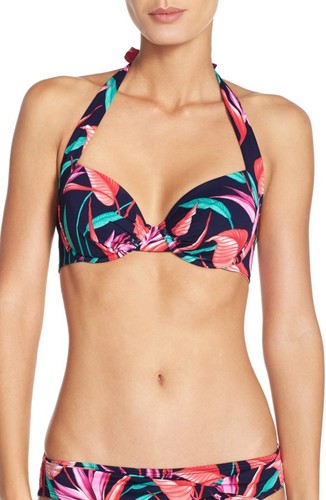 Nwt Tommy Bahama Bird Of Paradise Uw Tasse Neckholder Bh Bikini Top 34C - Picture 3 of 10