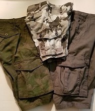 Route 66 Boys Cargo Shorts Various Sizes Camo or Solid NWT