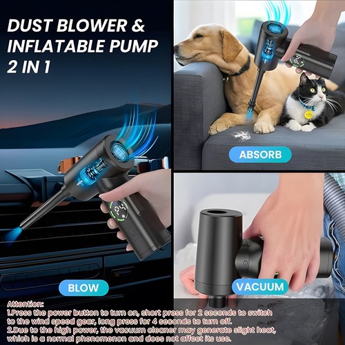 Elektrische Staubgebläse Druckluftspray PC 100000RPM Reinigung Air Duster7500mAh - Afbeelding 4 van 18