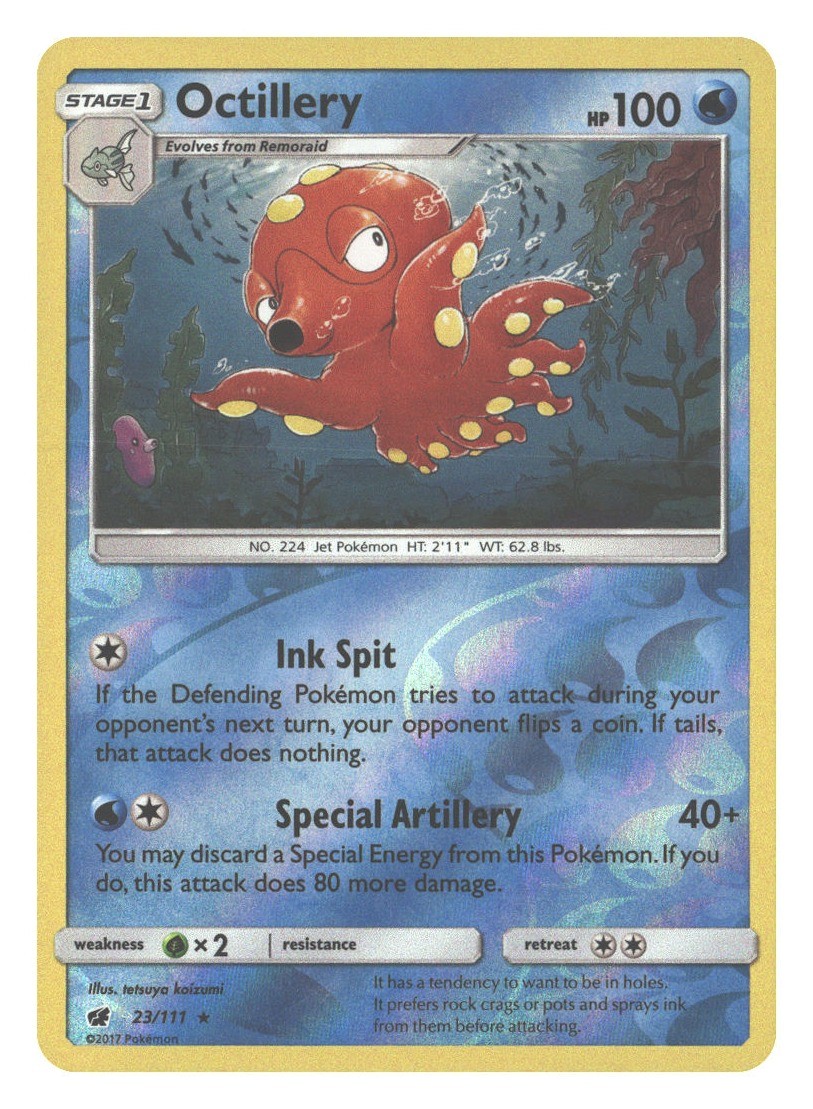 Octillery Reverse Holofoil SM04 23/111 NM