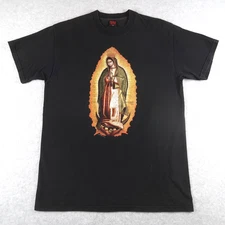 Vintage 90s Virgin Mary Lady of Guadalupe T-Shirt Mens L Large Fashion Victim