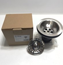 Kraus ST-1 Stainless Steel Sink Strainer Assembly 4.5" Diameter 3.75" Height