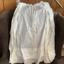 Vintage Full Length Half Apron Cotton Stains Maid