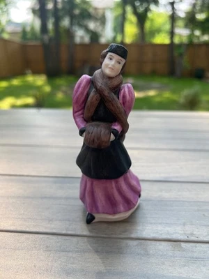 Goebel W Germany Helena Victorian Lady Figurine Fur Muff Porcelain Figure - Image 1 of 4
