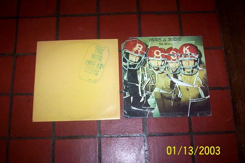 THE WHO / Pete Townshend ( 2 ) LP lot: LIVE AT LEEDS / 1974 ODDS & SODS vg++