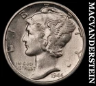 1944-D Silver Mercury Dime - Scarce  High Grade  Lustrous  No Reserve  #K1923