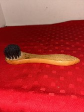 Wood Handle Bristle Horse Hair Brush Shoe Boot Polish Shine Cleaning