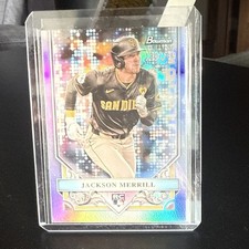 2024 Bowman Sterling - Rookie Jackson Merrill #BSR-1 Refractor /199 (RC) Padres