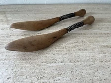 Antique Primitive Pair Shoe Form Last, Wood With Springs, Stretcher, Rare, 1900s