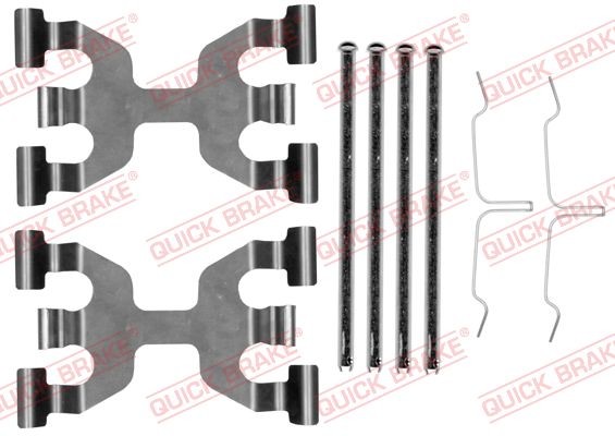 Fits QUICK BRAKE QB109-0189 Accessory Kit, disc brake pad QB109-0189 Brake pad