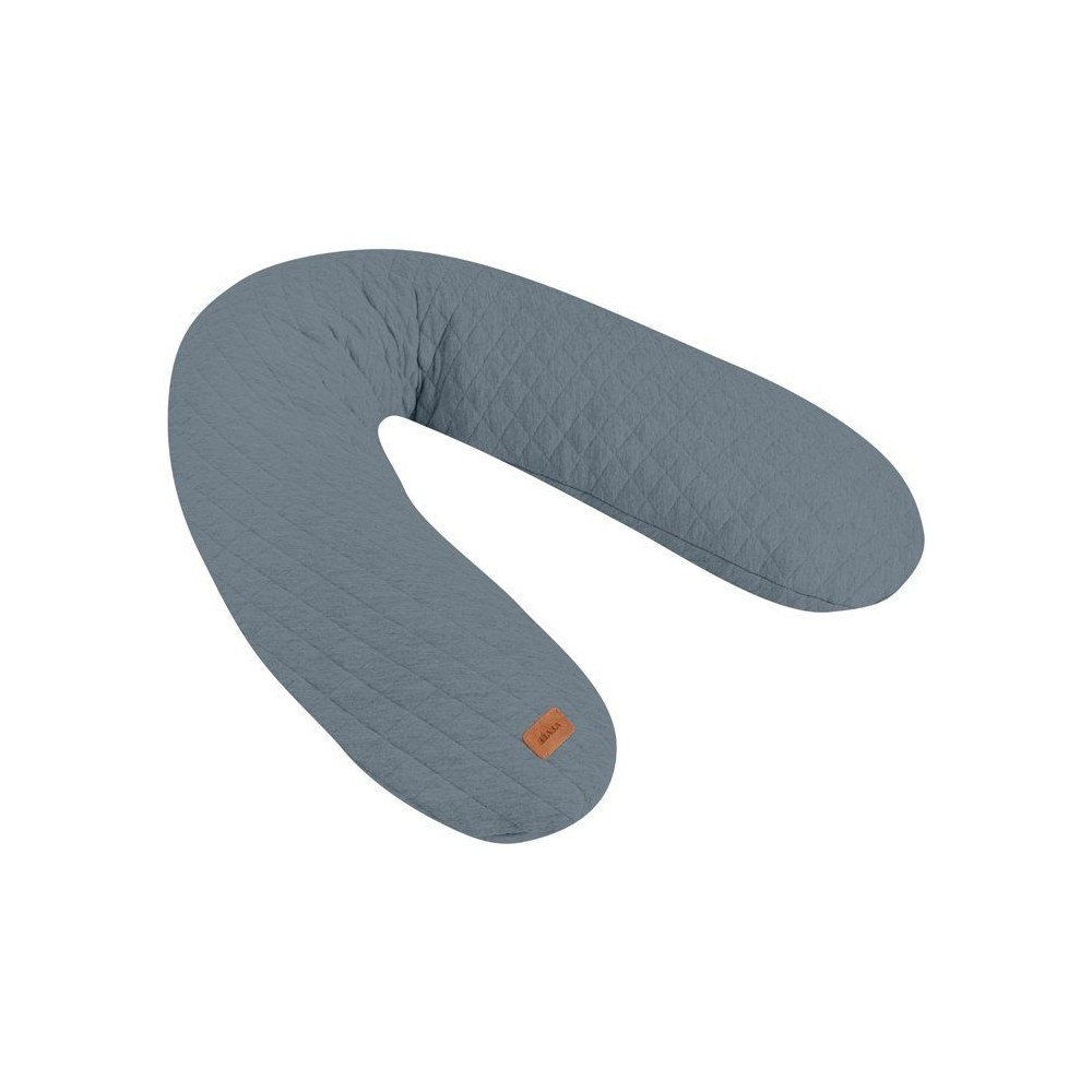 Coussin de maternité BEABA Big Flopsy Fleur de coton Gris mineral pour le confort des femmes enceintes