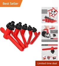 5-Piece Drill Chuck Key Set - Durable Carbon Steel & Comfortable Grip