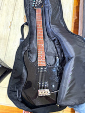 Black Solid Body 6-String Right-Handed 24-Fret Electric Guitar w/ Gig Bag