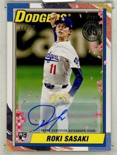 Roki Sasaki  2025 Topps Update Series Japan Edition #90J-29 Autograph 17/25 RC