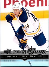 14-15 UD Series 1 Young Guns YG Rookie RC #207 NICOLAS DESLAURIERS
