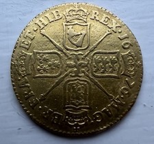 Solid Gold Guinea Coin 1676 King Charles II Rarity