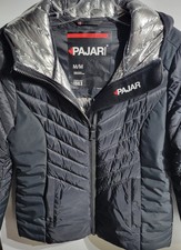 Pajar 1963Collette Quilted Puffer Thinsulate Black Hooded Jacket Packable Sz. M