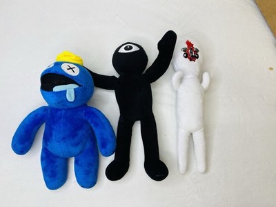 Rainbow Friends Plush Blue Stuffed Figure toys Lot Of 3